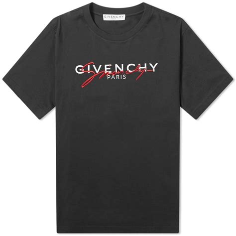 signature givenchy blanche brodée à points larges|GIVENCHY signature T.